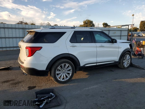 2021 Ford Explorer Limited with VIN 1FM5K8FW8MNA00844, listed as a Copart auction lot 73839514 with 44,092 mi miles and Salvage Title. Bid and sale history available at carsss.com. Image 3.