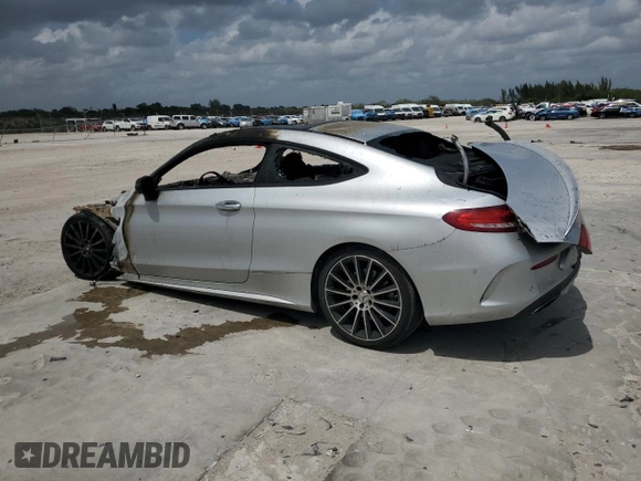 2018 Mercedes-Benz C 43 AMG with VIN WDDWJ6EB6JF660956, listed as a Copart auction lot 50993135 with Not Provided miles and Non Repairable. Bid and sale history available at DreamBid. Image 2.