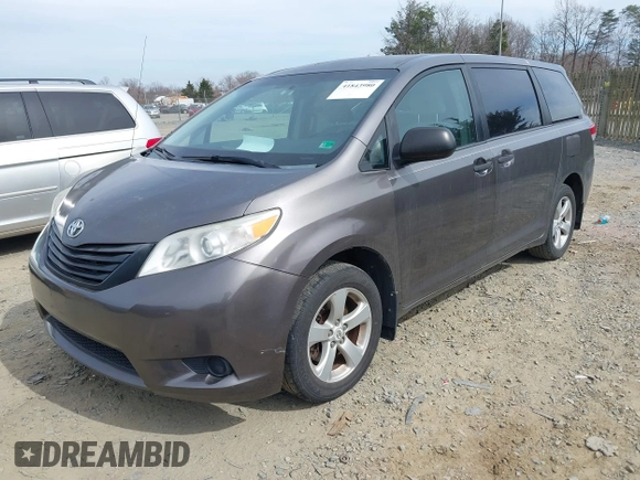 2012 Toyota Sienna with VIN 5TDKA3DC9CS011298, listed as a IAAI auction lot 41843980 with 158,787 mi miles and . Bid and sale history available at DreamBid. Image 18.