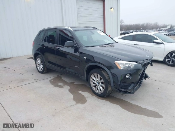 2017 BMW X3 sDrive28i with VIN 5UXWZ7C38H0V92806, listed as a IAAI auction lot 41513267 with 88,103 mi miles. Bid and sale history available at carsss.com. Image 1.