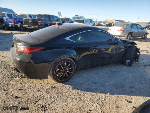 2017 Lexus RC F with VIN JTHHP5BC2H5006561, listed as a Copart auction lot 86981344 with 40,121 mi miles and Salvage Title. Bid and sale history available at carsss.com. Image 3.