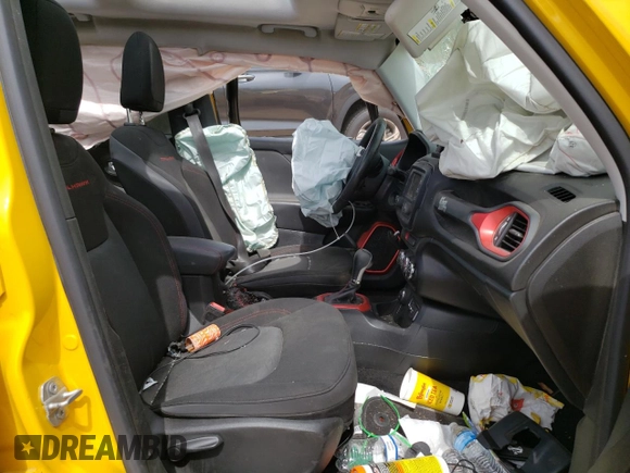 2015 Jeep Renegade Trailhawk with VIN ZACCJBCT2FPC20531, listed as a Copart auction lot 53434975 with 130,962 mi miles and Salvage Title. Bid and sale history available at carsss.com. Image 7.
