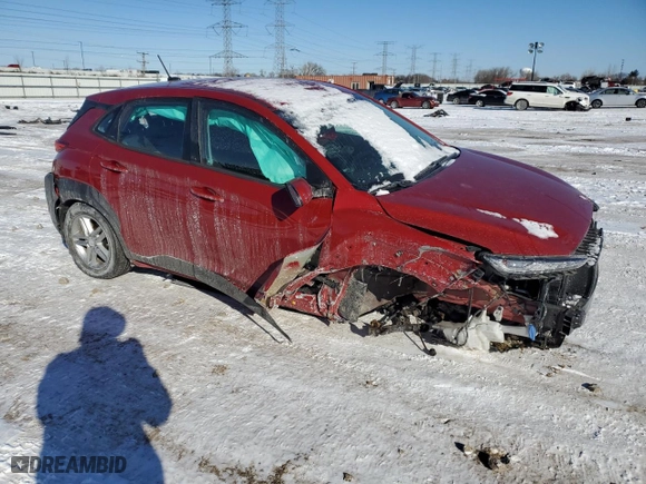2021 Hyundai Kona SE with VIN KM8K12AA9MU614919, listed as a Copart auction lot 45550725 with 20,994 mi miles and Salvage Title. Bid and sale history available at carsss.com. Image 4.