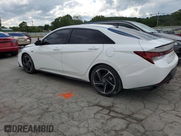 2023 Hyundai Elantra N Line z VIN KMHLR4AF1PU546303, wystawiony jako Copart lot #56982655 z przebiegiem 30 486 mil mil oraz Szkoda całkowita • Salvage title. Historia ofert i sprzedaży dostępna na DreamBid. Obrazek 2.