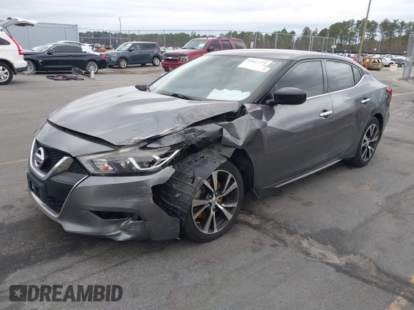 2018 Nissan Maxima SV with VIN 1N4AA6APXJC400203, listed as a IAAI auction lot 41617771 with 107,366 mi miles and . Bid and sale history available at DreamBid. Image 2.