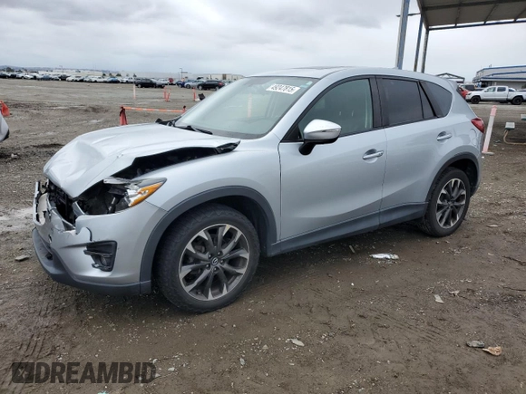 2016 Mazda CX-5 Grand Touring with VIN JM3KE2DY2G0894056, listed as a Copart auction lot 49247815 with 56,039 mi miles and Salvage Title. Bid and sale history available at carsss.com. Image 1.