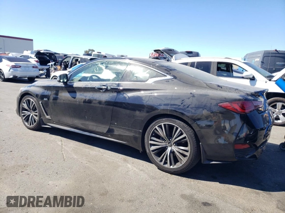 2020 Infiniti Q60 Luxe with VIN JN1EV7EK0LM340419, listed as a Copart auction lot 67869034 with 32,378 mi miles and Salvage Title. Bid and sale history available at DreamBid. Image 2.