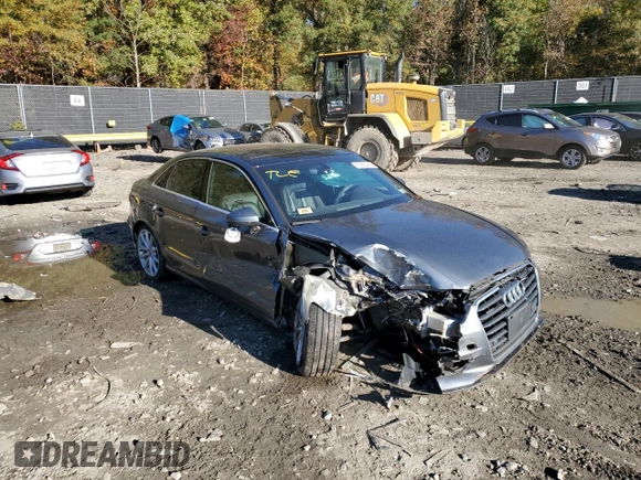 2016 Audi A3 2.0T Premium Plus with VIN WAUE8GFF4G1058374, listed as a Copart auction lot 63892462 with 37,188 mi miles. Bid and sale history available at carsss.com. Image 1.