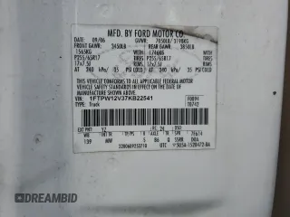 2007 Ford F-150 XLT with VIN 1FTPW12V37KB22541, listed as a Copart auction lot 49017525 with 128,871 mi miles and Salvage Title. Bid and sale history available at carsss.com. Image 12.