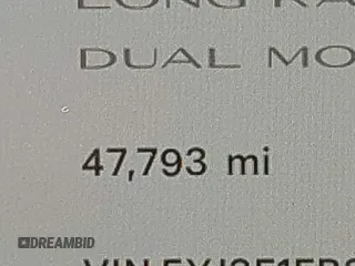 2020 Tesla Model 3 Long Range with VIN 5YJ3E1EB3LF801834, listed as a IAAI auction lot 42015079 with 47,793 mi miles. Bid and sale history available at carsss.com. Image 15.