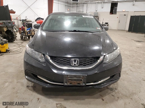 2015 Honda Civic Sedan LX with VIN 19XFB2F58FE117098, listed as a Copart auction lot 48234725 with 53,588 mi miles and Salvage Title. Bid and sale history available at carsss.com. Image 5.
