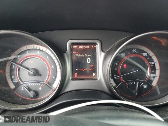 2015 Dodge Journey Crossroad with VIN 3C4PDDGG3FT740635, listed as a Copart auction lot 57762665 with 140,075 mi miles and Salvage title. Bid and sale history available at DreamBid. Image 9.