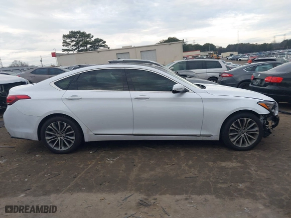 2016 Hyundai Genesis 3.8L with VIN KMHGN4JE7GU115307, listed as a IAAI auction lot 41457690 with 55,515 mi miles. Bid and sale history available at carsss.com. Image 13.