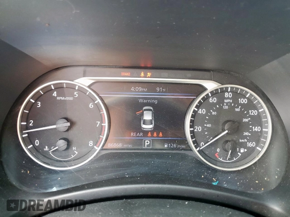 2020 Nissan Sentra SV z VIN 3N1AB8CV9LY304963, wystawiony jako Copart lot #58647745 z przebiegiem 86 868 mil mil oraz Szkoda całkowita • Salvage title. Historia ofert i sprzedaży dostępna na DreamBid. Obrazek 9.