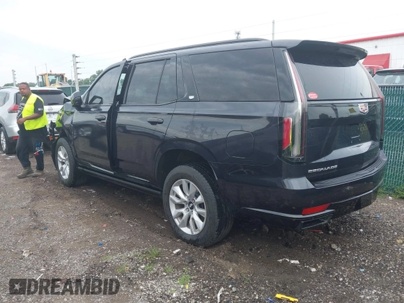 2023 Cadillac Escalade 4WD Sport with VIN 1GYS4FKL8PR153863, listed as a IAAI auction lot 42653740 with Not provided miles and . Bid and sale history available at DreamBid. Image 3.