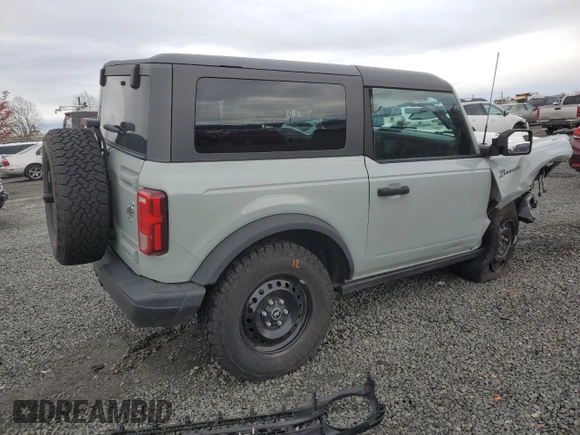 2022 Ford Bronco with VIN 1FMDE5AH3NLB08313, listed as a Copart auction lot 81641324 with 25,636 mi miles and Salvage title. Bid and sale history available at DreamBid. Image 3.