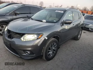 2015 Nissan Rogue SL with VIN 5N1AT2MV8FC822450, listed as a Copart auction lot 84527264 with 87,398 mi miles and Salvage Title. Bid and sale history available at carsss.com. Image 1.