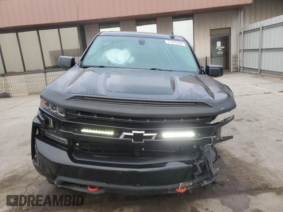 2019 Chevrolet Silverado 1500 LT Trail Boss with VIN 3GCPYFED2KG298975, listed as a Copart auction lot 71375354 with 77,195 mi miles and Salvage Title. Bid and sale history available at DreamBid. Image 5.
