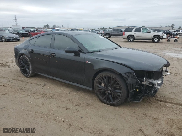 2017 Audi A7 Premium Plus with VIN WAUW2AFC9HN091504, listed as a Copart auction lot 88966485 with 84,731 mi miles and Salvage Title. Bid and sale history available at carsss.com. Image 4.