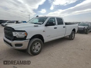2022 Ram 3500 Tradesman with VIN 3C63R3GLXNG163592, listed as a Copart auction lot 47757715 with 25,067 mi miles and Salvage Title. Bid and sale history available at carsss.com. Image 1.