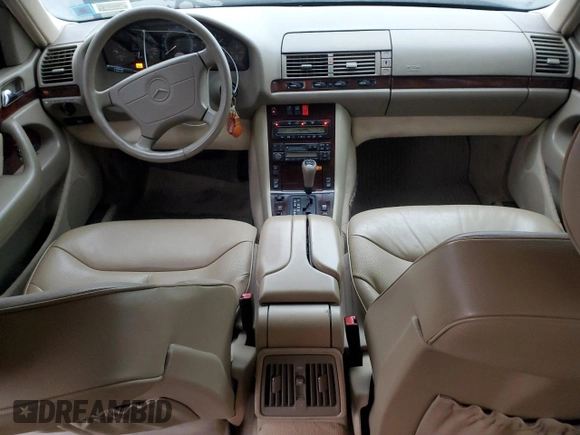 1999 Mercedes-Benz S-Class with VIN WDBGA51G5XA422062, listed as a Copart auction lot 83805544 with 198,439 mi miles and Salvage Title. Bid and sale history available at carsss.com. Image 8.