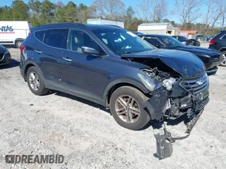 2017 Hyundai Santa Fe Sport 2.4L with VIN 5NMZU3LB8HH047914, listed as a IAAI auction lot 41738782 with 185,243 mi miles. Bid and sale history available at carsss.com. Image 1.