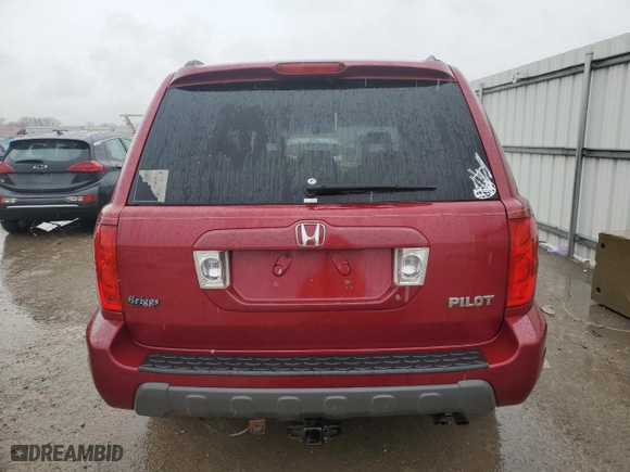 2004 Honda Pilot EX with VIN 5FNYF18454B002574, listed as a Copart auction lot 47296815 with 209,073 mi miles and Salvage Title. Bid and sale history available at carsss.com. Image 6.
