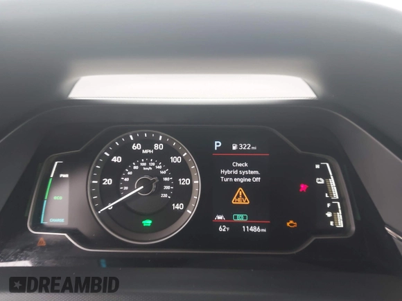 2022 Hyundai Ioniq Blue with VIN KMHC65LC7NU280672, listed as a IAAI auction lot 42432826 with 11,486 mi miles and . Bid and sale history available at DreamBid. Image 7.