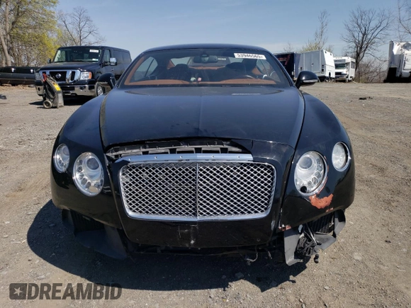 2012 Bentley Continental GT with VIN SCBFR7ZA3CC072773, listed as a Copart auction lot 53946565 with 26,275 mi miles and Salvage Title. Bid and sale history available at DreamBid. Image 5.