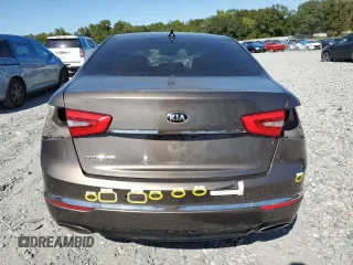 2015 Kia Cadenza Premium with VIN KNALN4D71F5186301, listed as a Copart auction lot 75397644 with 142,478 mi miles and Salvage Title. Bid and sale history available at carsss.com. Image 6.