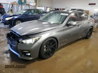 2014 Infiniti Q50 Premium with VIN JN1BV7AR5EM700289, listed as a Copart auction lot 47841695 with 122,579 mi miles and Salvage Title. Bid and sale history available at carsss.com. Image 1.