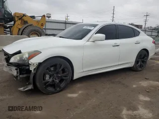 2011 Infiniti M with VIN JN1AY1AP2BM520813, listed as a Copart auction lot 80897544 with Not Provided miles and Salvage Title. Bid and sale history available at carsss.com. Image 1.