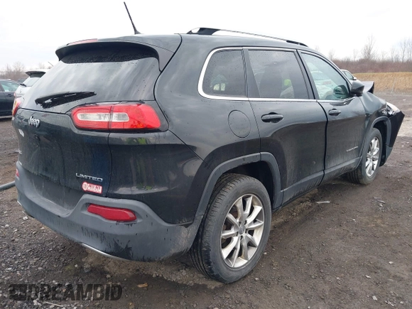 2014 Jeep Cherokee Limited with VIN 1C4PJMDB1EW156776, listed as a IAAI auction lot 41852167 with 130,514 mi miles and . Bid and sale history available at DreamBid. Image 4.