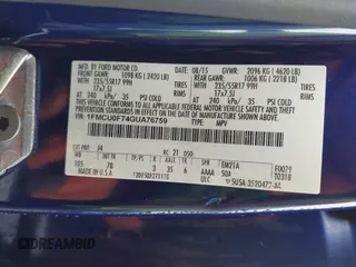 2016 Ford Escape S с VIN 1FMCU0F74GUA76759, выставлен на аукционе IAAI как лот 42236052 с пробегом 141 927 миль миль и . История ставок и продаж доступна на DreamBid. Изображение 9.