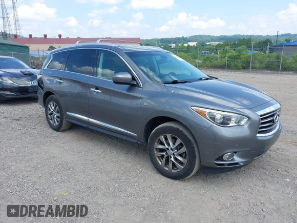 2015 Infiniti QX60 with VIN 5N1AL0MM2FC536816, listed as a IAAI auction lot 42545584 with 109,542 mi miles and . Bid and sale history available at DreamBid. Image 1.