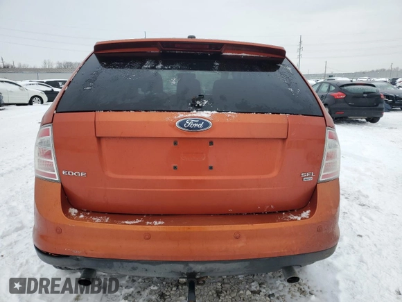 2007 Ford Edge SEL PLUS with VIN 2FMDK49C77BA22906, listed as a Copart auction lot 47485995 with 260,194 mi miles and Salvage Title. Bid and sale history available at carsss.com. Image 6.