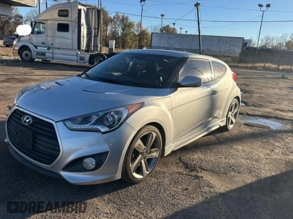 2013 Hyundai Veloster Turbo with VIN KMHTC6AE7DU115884, listed as a Copart auction lot 84959054 with 152,133 mi miles and Clean title. Bid and sale history available at DreamBid. Image 2.
