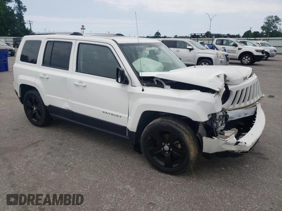 2017 Jeep Patriot High Altitude with VIN 1C4NJPFA6HD166491, listed as a Copart auction lot 57320225 with 75,894 mi miles and Salvage title. Bid and sale history available at DreamBid. Image 4.