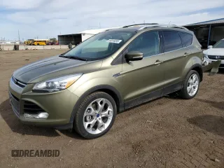 2013 Ford Escape Titanium with VIN 1FMCU9J96DUB55231, listed as a Copart auction lot 44818205 with 79,595 mi miles and Salvage title. Bid and sale history available at DreamBid. Image 1.