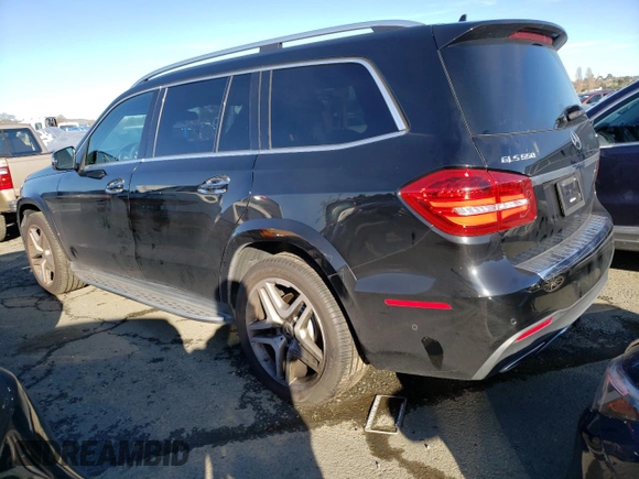 2017 Mercedes-Benz GLS with VIN 4JGDF7DE7HA910812, listed as a Copart auction lot 40108083 with 72,243 mi miles. Bid and sale history available at carsss.com. Image 2.