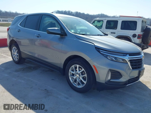 2023 Chevrolet Equinox LT with VIN 3GNAXKEG4PS197251, listed as a IAAI auction lot 41792826 with 37,079 mi miles and . Bid and sale history available at carsss.com. Image 1.