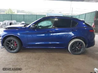 2021 Alfa Romeo Stelvio Ti with VIN ZASPAKBN4M7D21284, listed as a IAAI auction lot 40573443 with 26,230 mi miles. Bid and sale history available at carsss.com. Image 14.
