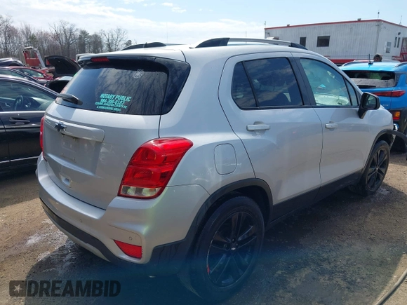 2020 Chevrolet Trax LT with VIN 3GNCJLSBXLL310309, listed as a IAAI auction lot 41893367 with 93,418 mi miles and . Bid and sale history available at DreamBid. Image 4.