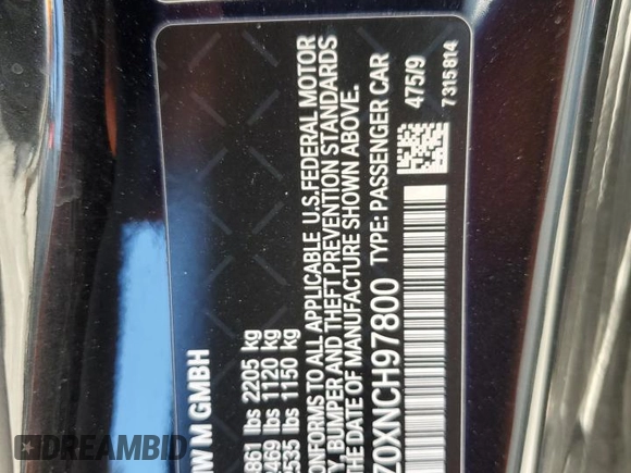 2022 BMW M4 Competition xDrive z VIN WBS43AZ0XNCH97800, wystawiony jako Copart lot #89343565 z przebiegiem 30 847 mil mil oraz Szkoda całkowita • Salvage title. Historia ofert i sprzedaży dostępna na DreamBid. Obrazek 12.