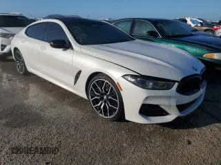 2024 BMW 8 Series M850i with VIN WBAGV8C06RCR92096, listed as a Copart auction lot 75088224 with 0 mi miles and Non Repairable. Bid and sale history available at carsss.com. Image 4.
