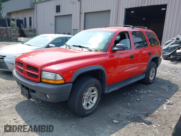 2003 Dodge Durango Sport with VIN 1D4HS38N83F621814, listed as a IAAI auction lot 42460052 with 128,896 mi miles and . Bid and sale history available at DreamBid. Image 2.
