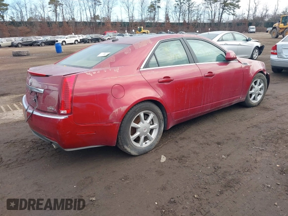 2008 Cadillac CTS AWD w/1SA with VIN 1G6DG577880193090, listed as a IAAI auction lot 41451752 with 999,999 mi miles. Bid and sale history available at carsss.com. Image 4.