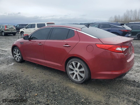 2012 Kia Optima SX with VIN 5XXGR4A60CG027605, listed as a Copart auction lot 50264925 with 152,553 mi miles and Clean Title. Bid and sale history available at carsss.com. Image 2.