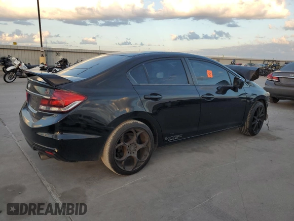 2015 Honda Civic Sedan Si with VIN 2HGFB6E50FH702790, listed as a Copart auction lot 78018894 with 0 mi miles and Salvage Title. Bid and sale history available at carsss.com. Image 3.