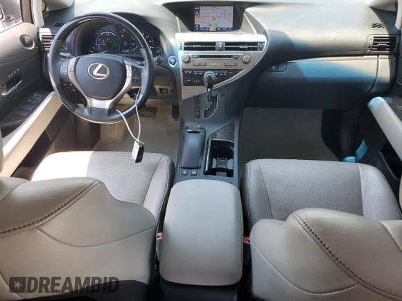 2015 Lexus RX 450h with VIN 2T2ZB1BA1FC001617, listed as a Copart auction lot 61766235 with 79,789 mi miles and Salvage title. Bid and sale history available at DreamBid. Image 8.